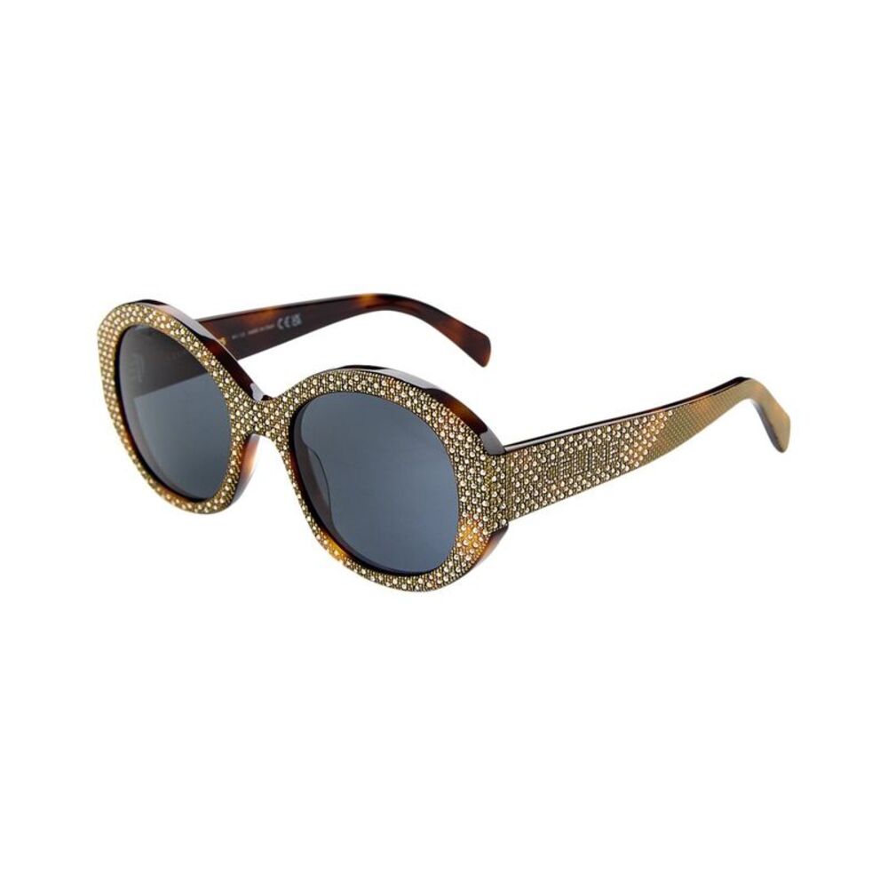 Celine Brown and Gold Embellished Sunglasses